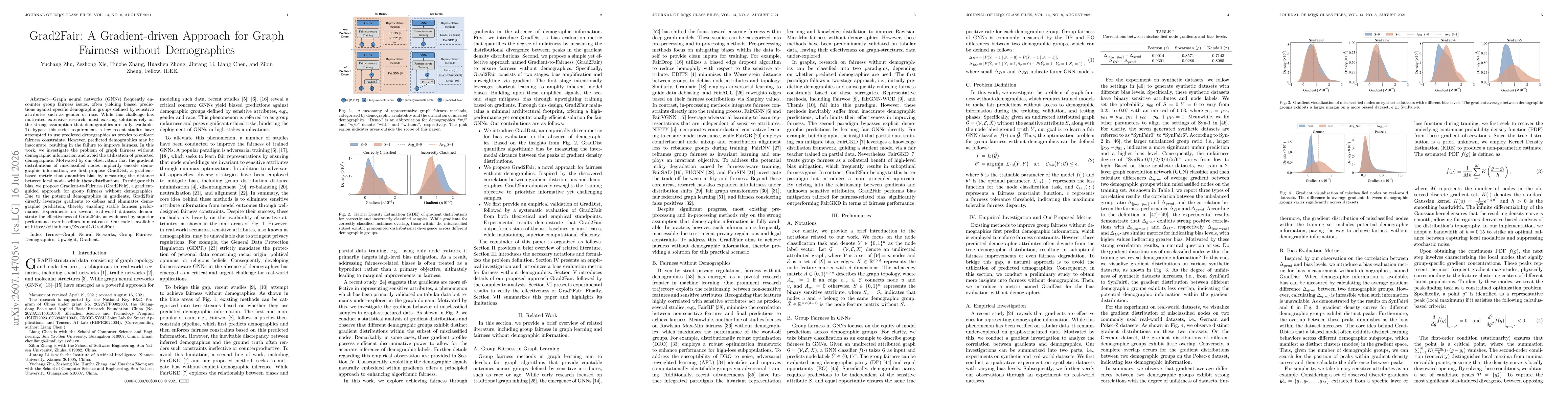 Thumbnail for Grad2Fair: A Gradient-driven Approach for Graph Fairness without Demographics