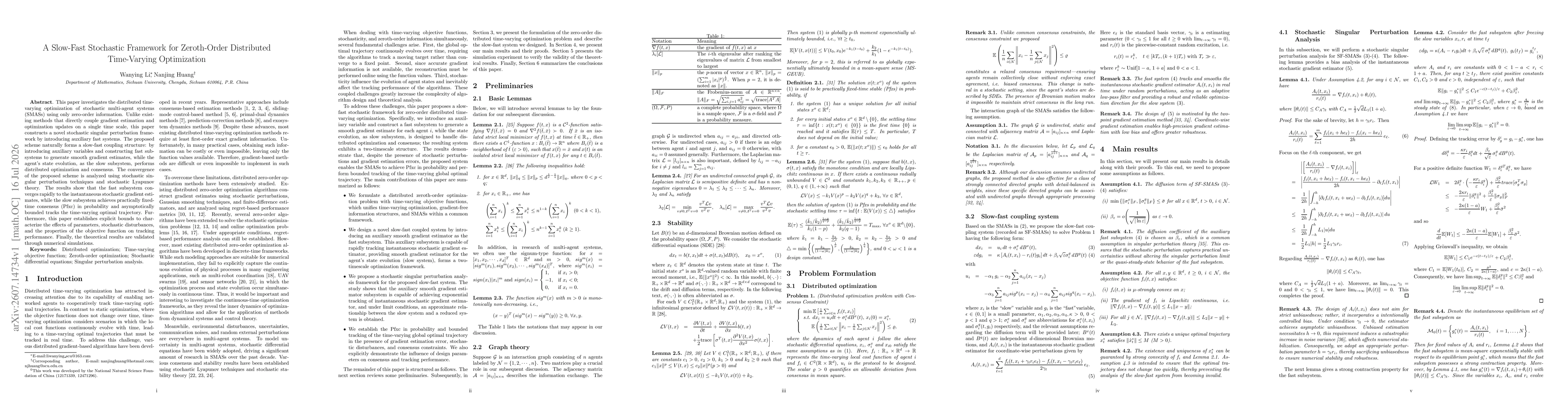 Thumbnail for A Slow-Fast Stochastic Framework for Zeroth-Order Distributed Time-Varying Optimization