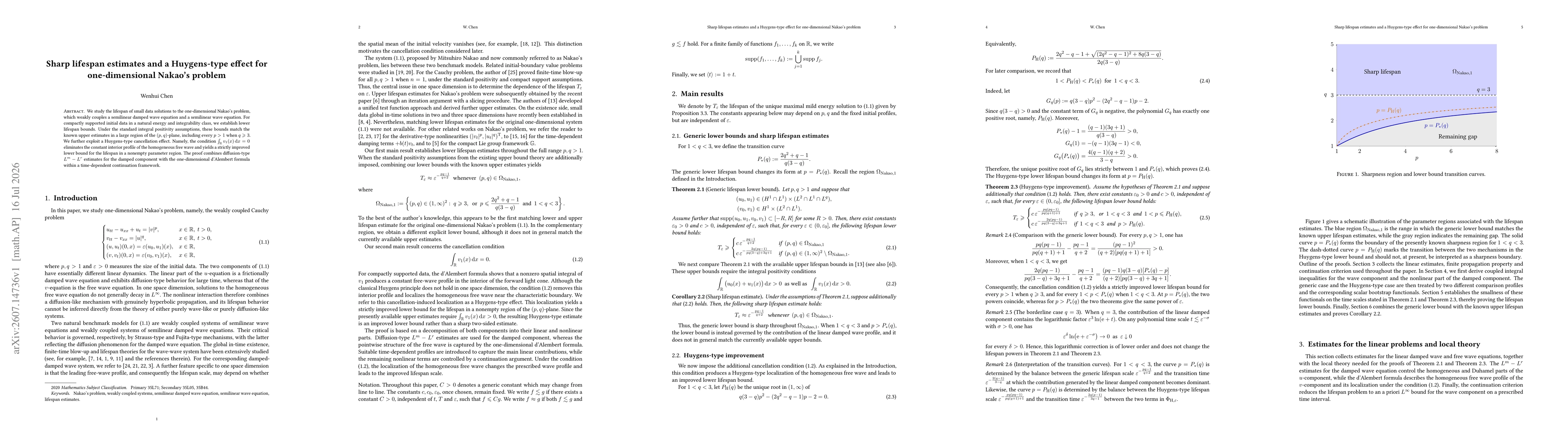 Thumbnail for Sharp lifespan estimates and a Huygens-type effect for one-dimensional Nakao's problem