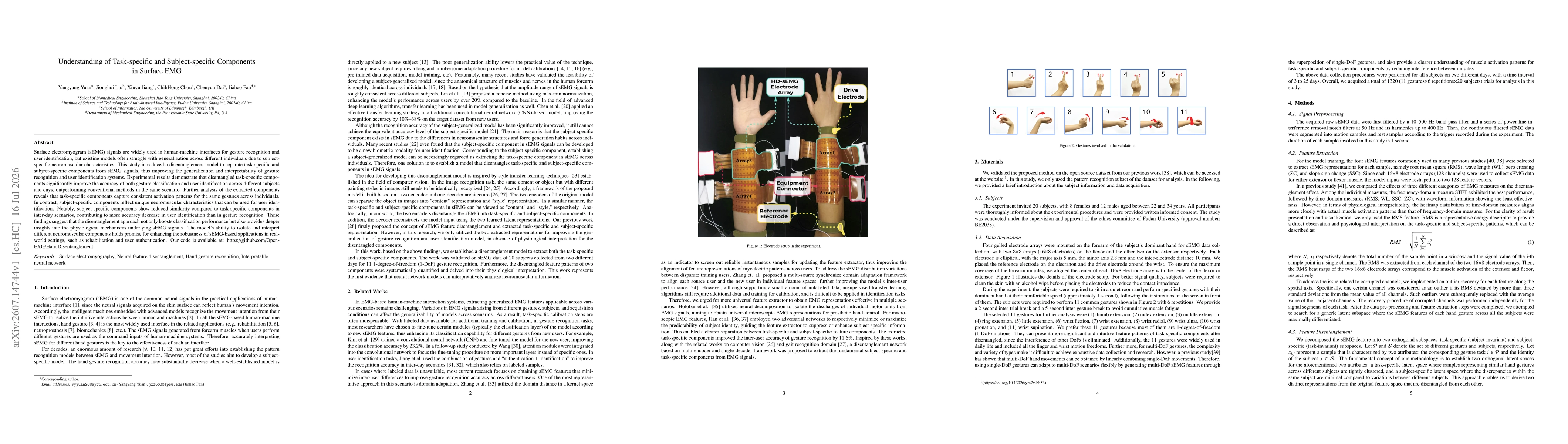 Thumbnail for Understanding of Task-specific and Subject-specific Components in Surface EMG
