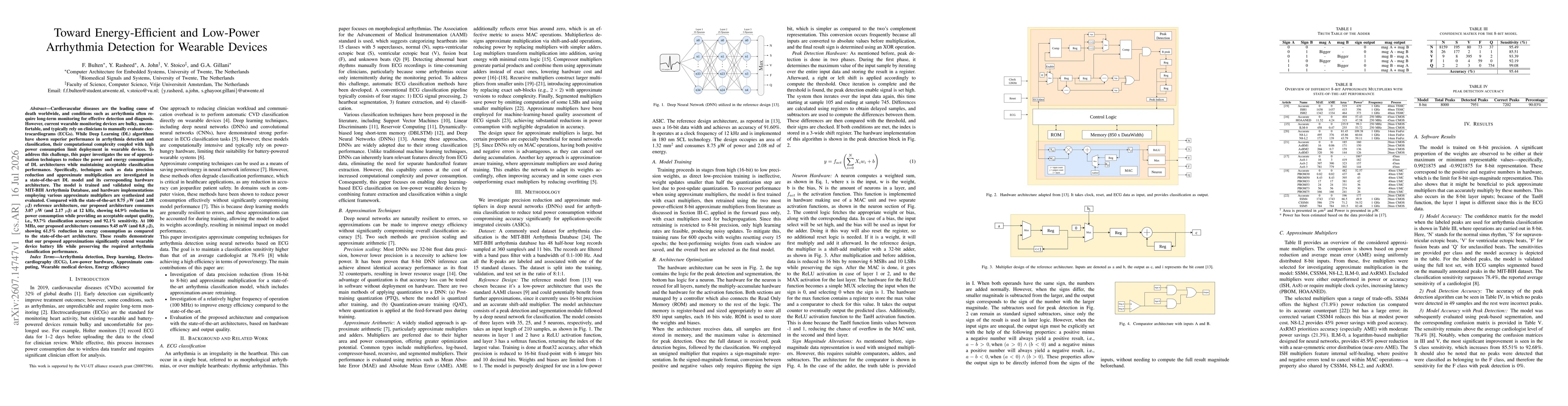 Thumbnail for Toward Energy-Efficient and Low-Power Arrhythmia Detection for Wearable Devices
