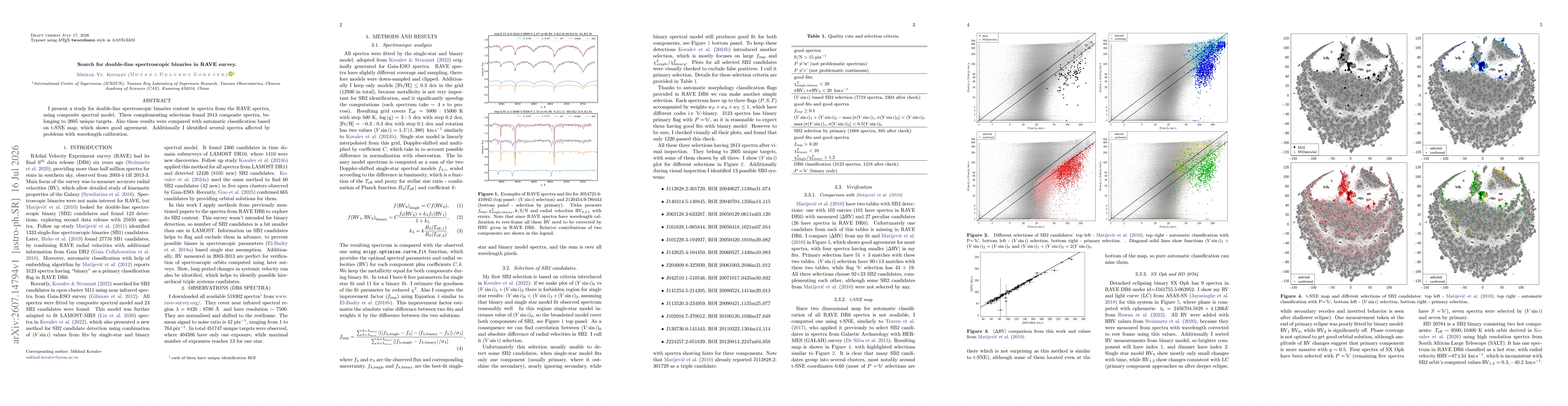 Thumbnail for Search for double-line spectroscopic binaries in RAVE survey