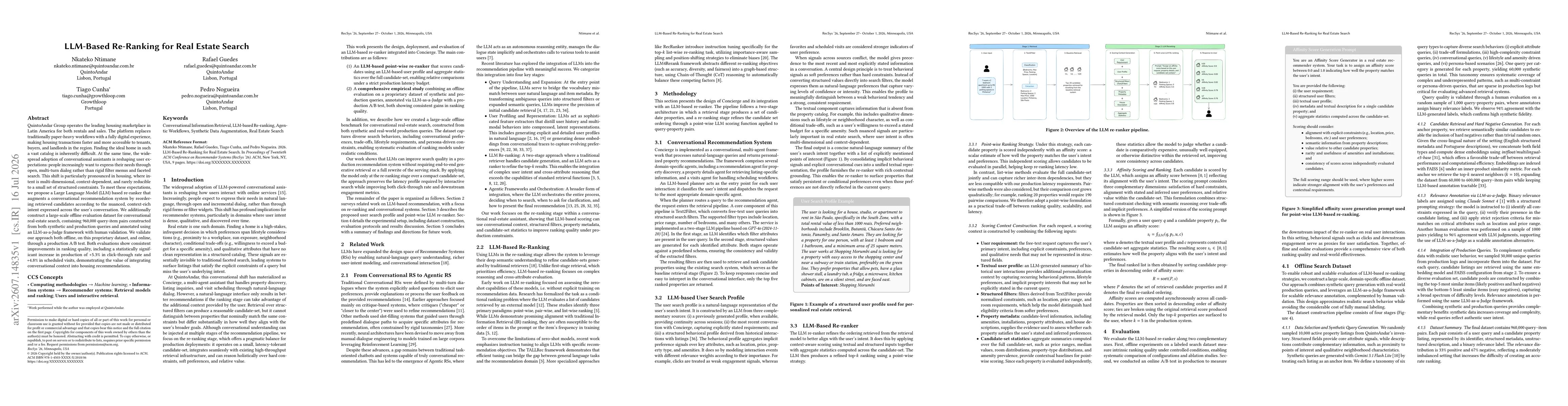 Thumbnail for LLM-Based Re-Ranking for Real Estate Search