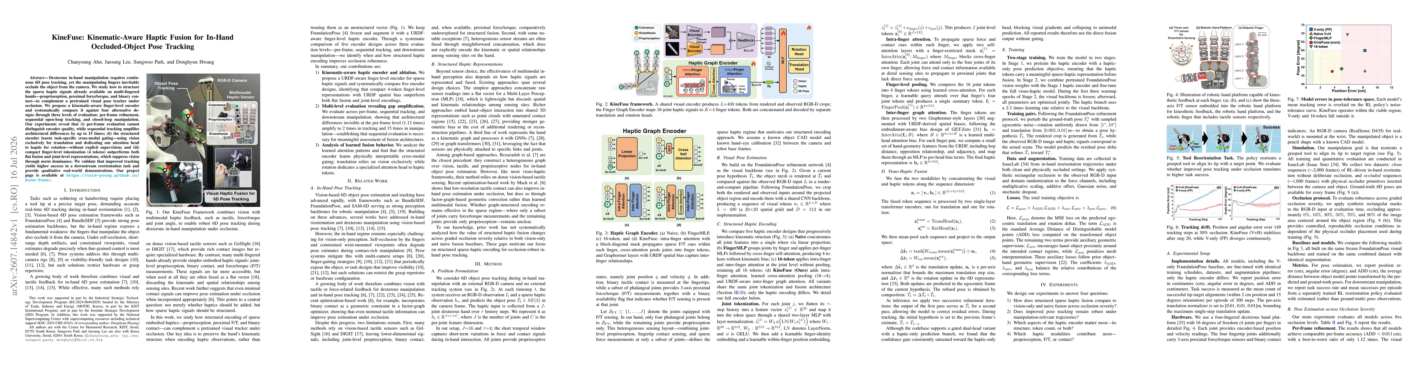 Thumbnail for KineFuse: Kinematic-Aware Haptic Fusion for In-Hand Occluded-Object Pose Tracking
