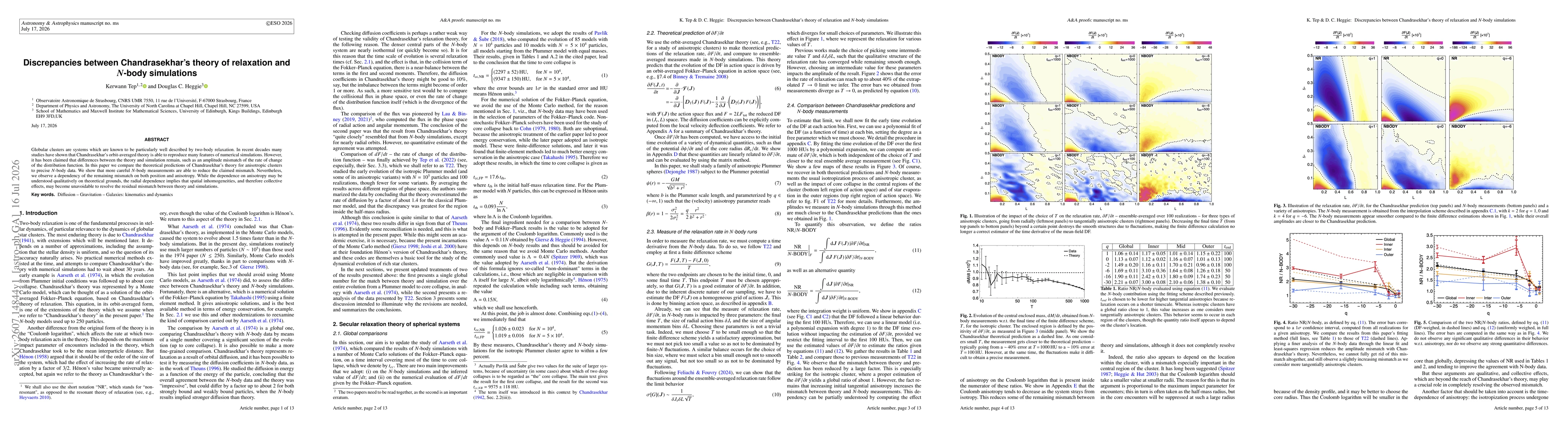 Thumbnail for Discrepancies between Chandrasekhar's theory of relaxation and $N$-body simulations