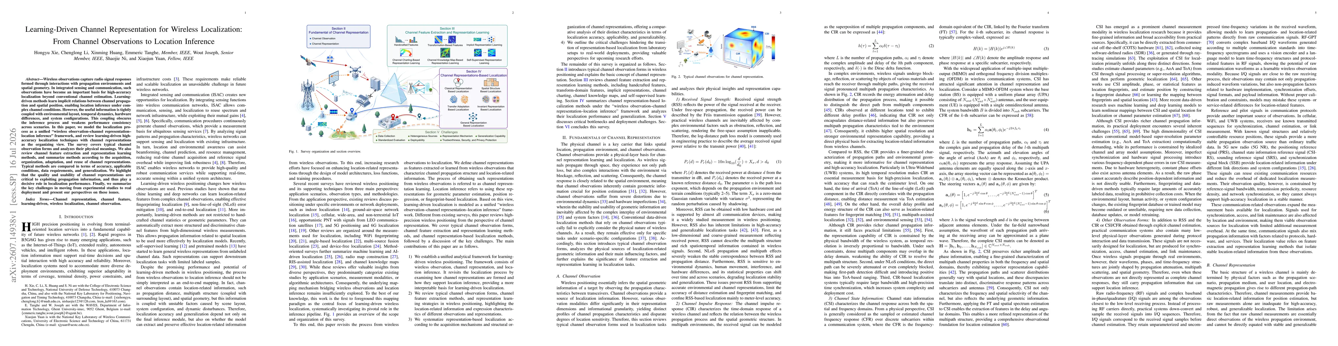 Thumbnail for Learning-Driven Channel Representation for Wireless Localization: From Channel Observations to Location Inference