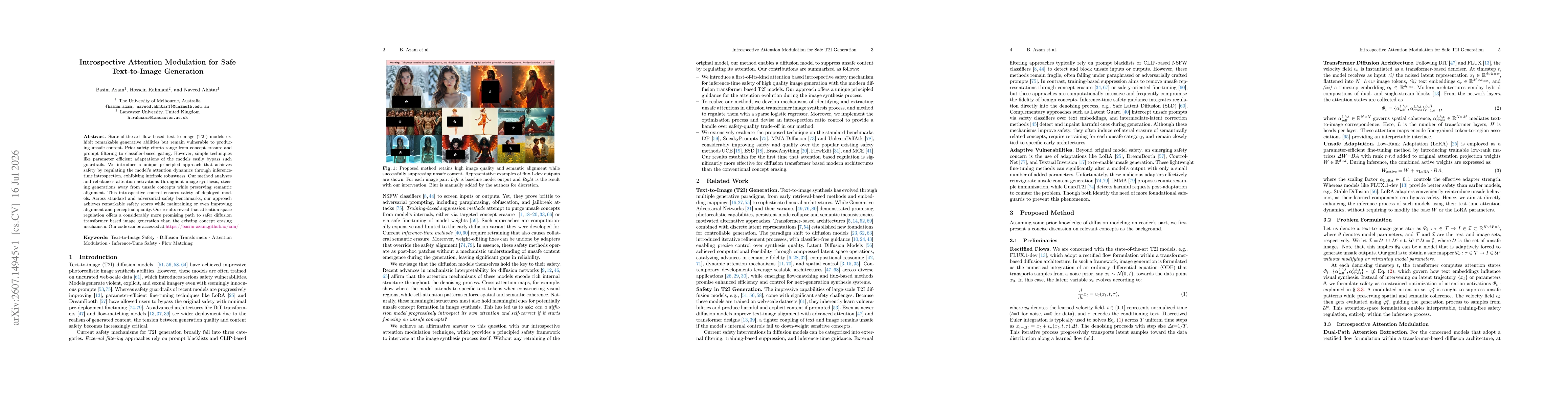 Thumbnail for Introspective Attention Modulation for Safe Text-to-Image Generation