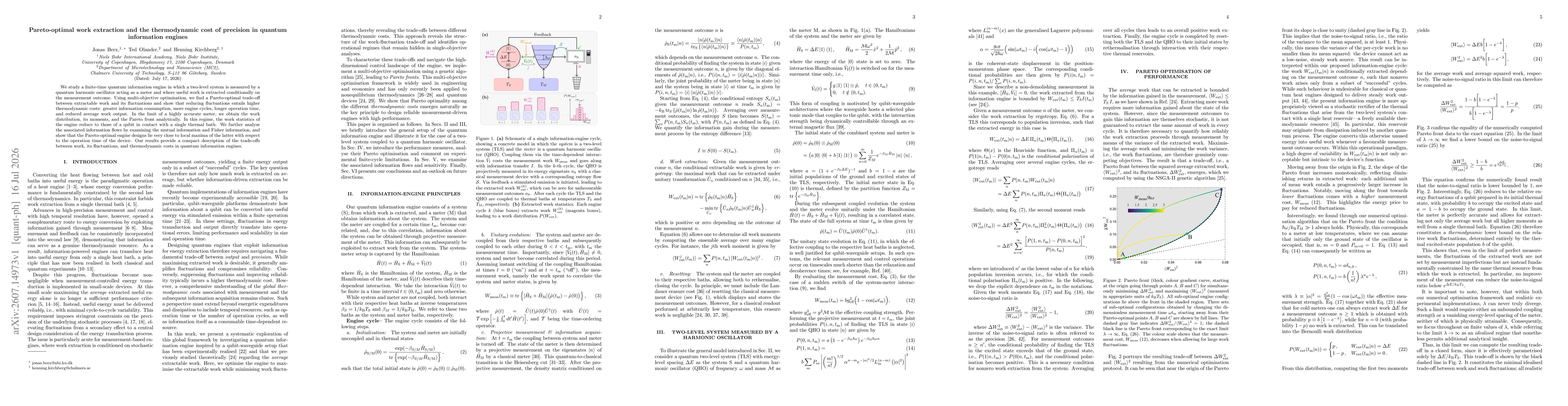 Thumbnail for Pareto-optimal work extraction and the thermodynamic cost of precision in quantum information engines