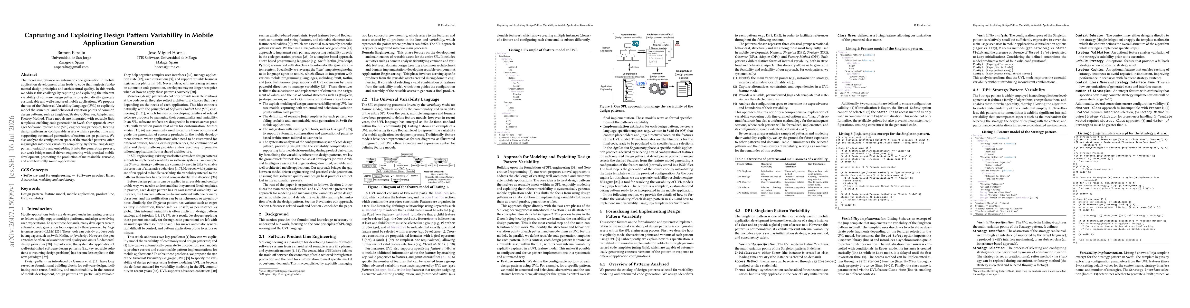 Thumbnail for Capturing and Exploiting Design Pattern Variability in Mobile Application Generation