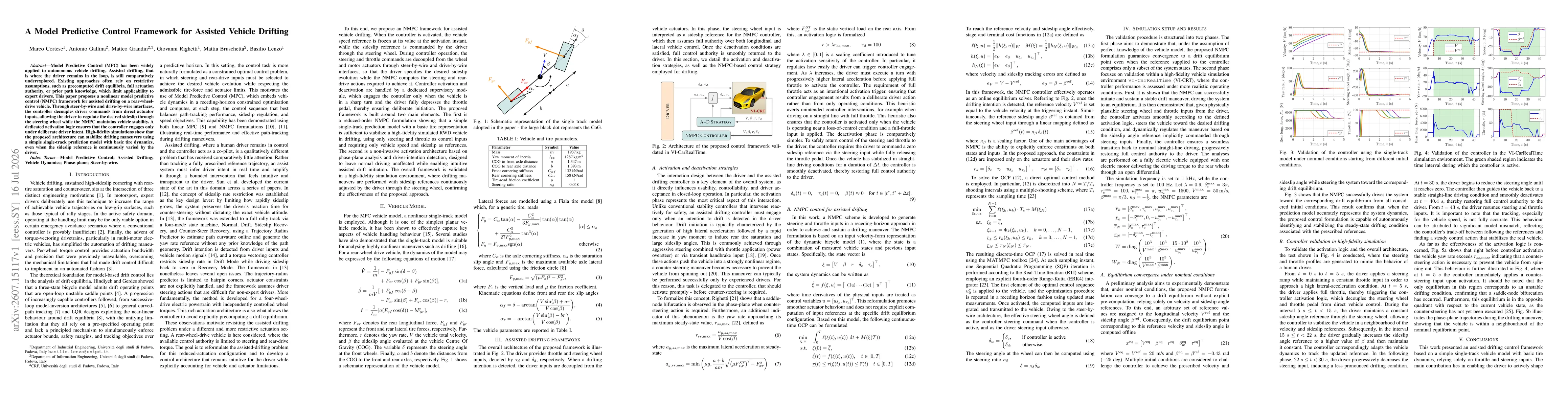 Thumbnail for A Model Predictive Control Framework for Assisted Vehicle Drifting