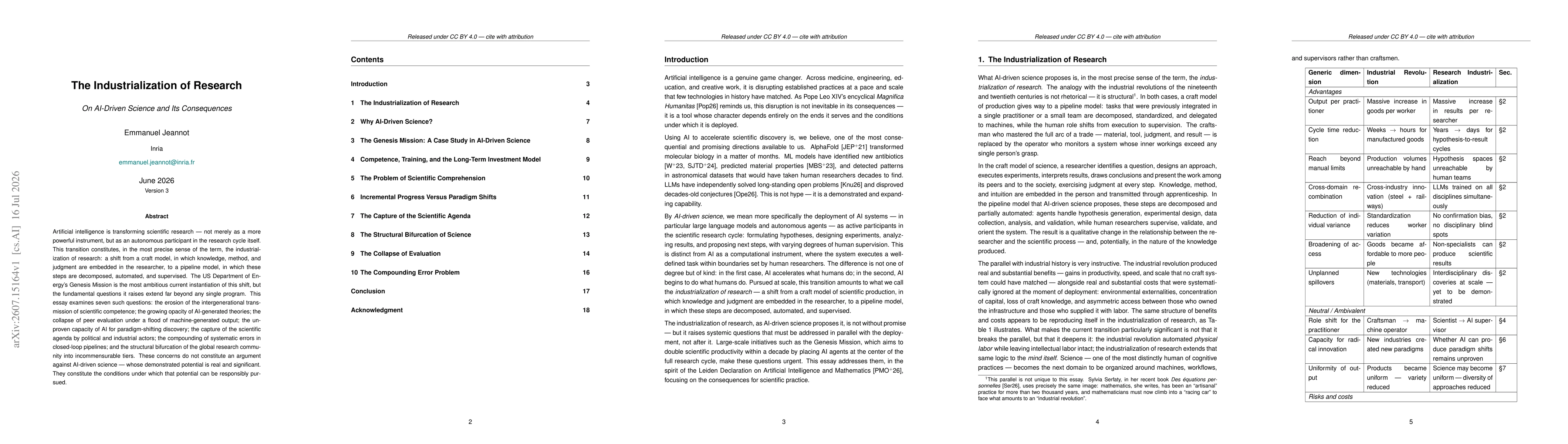 Thumbnail for The Industrialization of Research ; On AI-Driven Science and Its Consequences