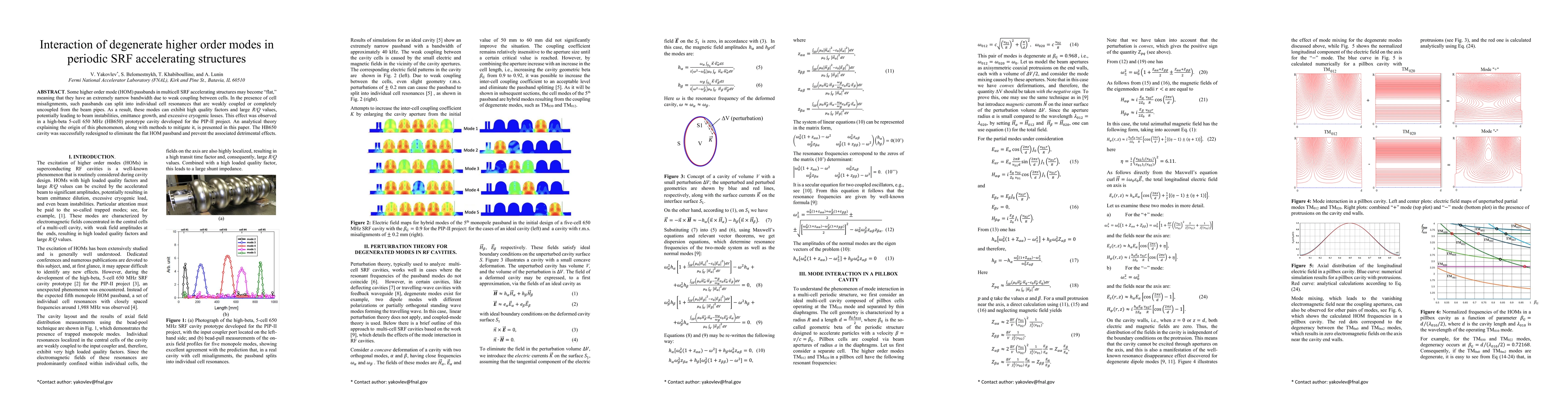 Thumbnail for Interaction of degenerate higher order modes in periodic SRF accelerating structures
