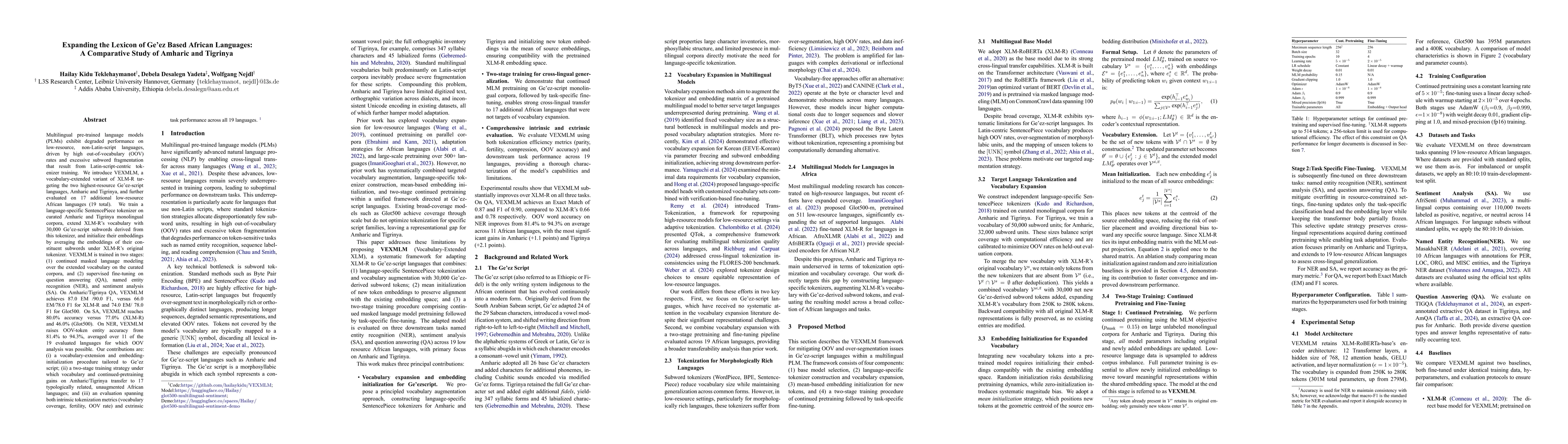 Thumbnail for Expanding the Lexicon of Ge'ez Based African Languages: A Comparative Study of Amharic and Tigrinya