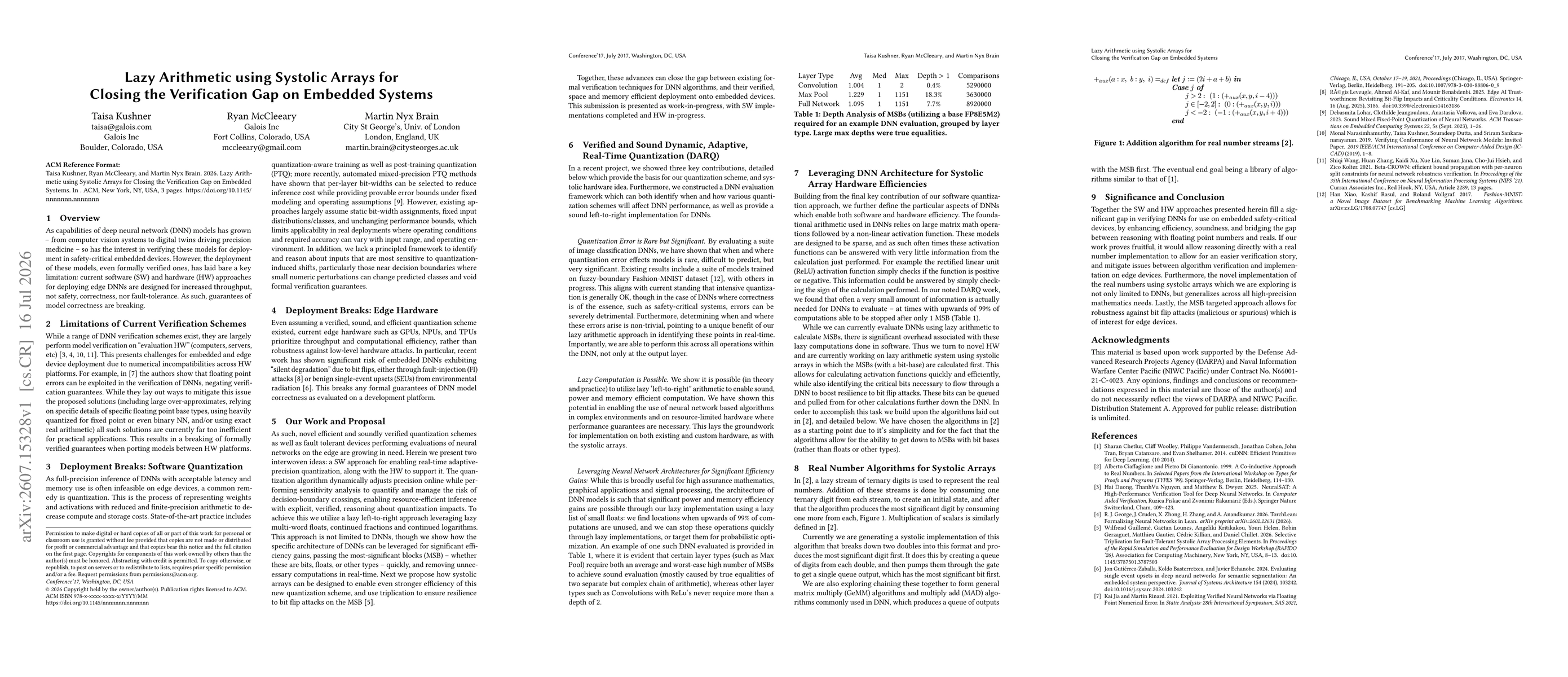 Thumbnail for Lazy Arithmetic using Systolic Arrays for Closing the Verification Gap on Embedded Systems
