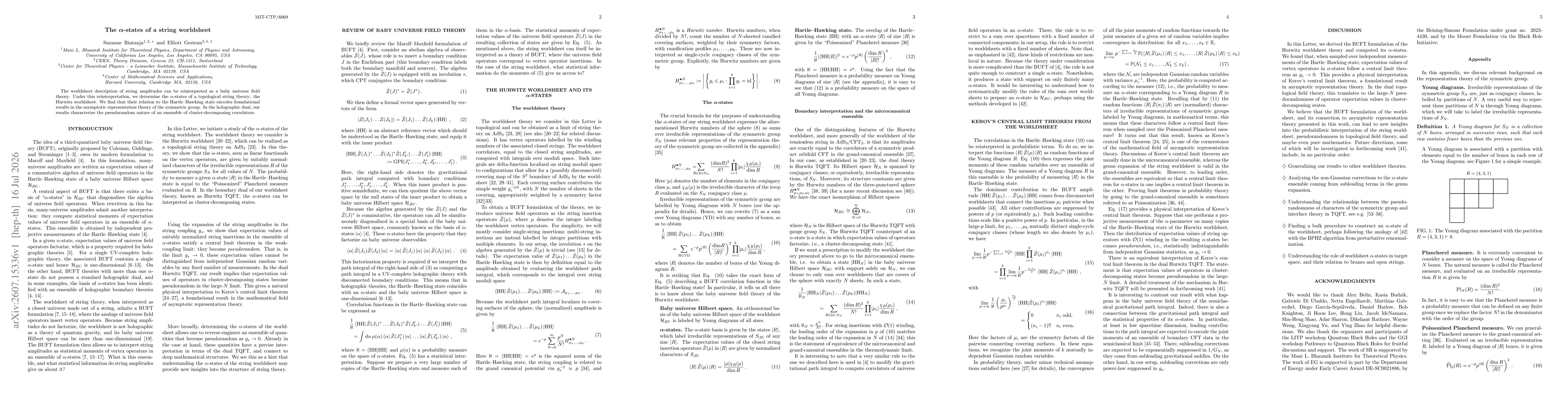 Thumbnail for The $α$-states of a string worldsheet