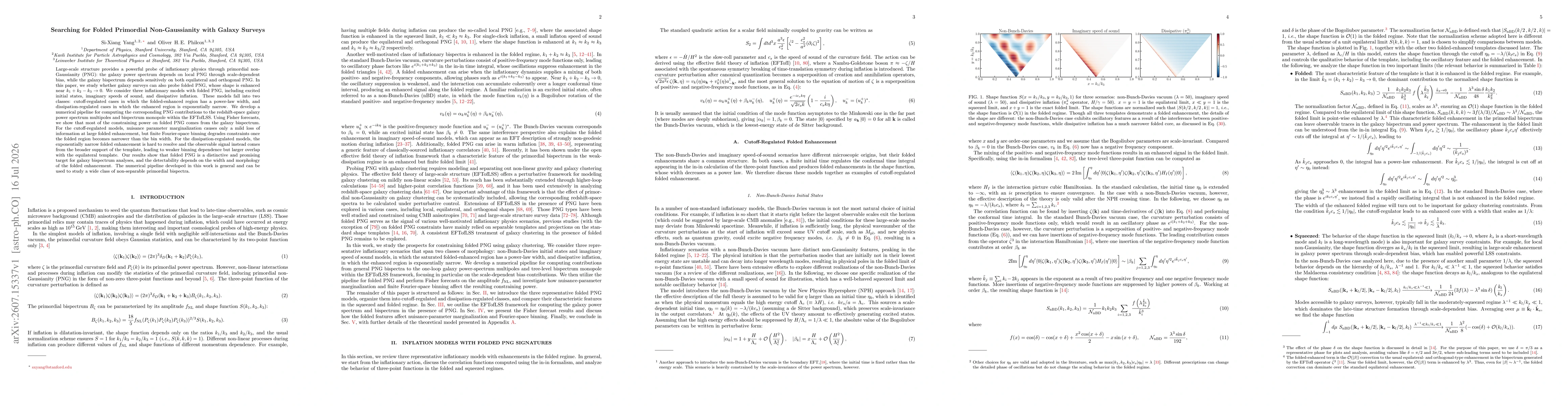 Thumbnail for Searching for Folded Primordial Non-Gaussianity with Galaxy Surveys