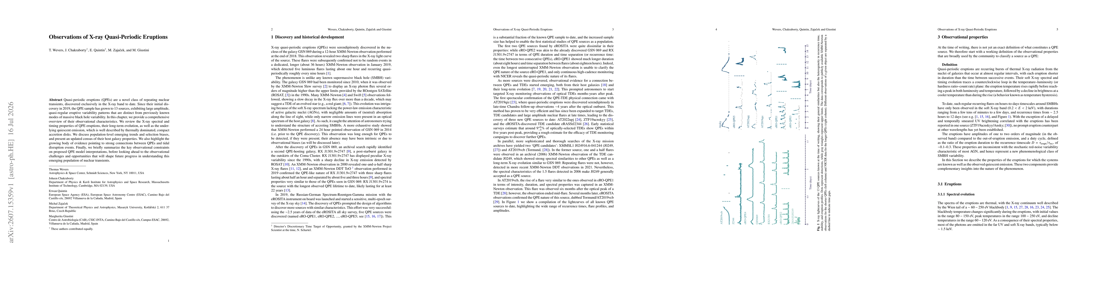 Thumbnail for Observations of X-ray quasi-periodic eruptions