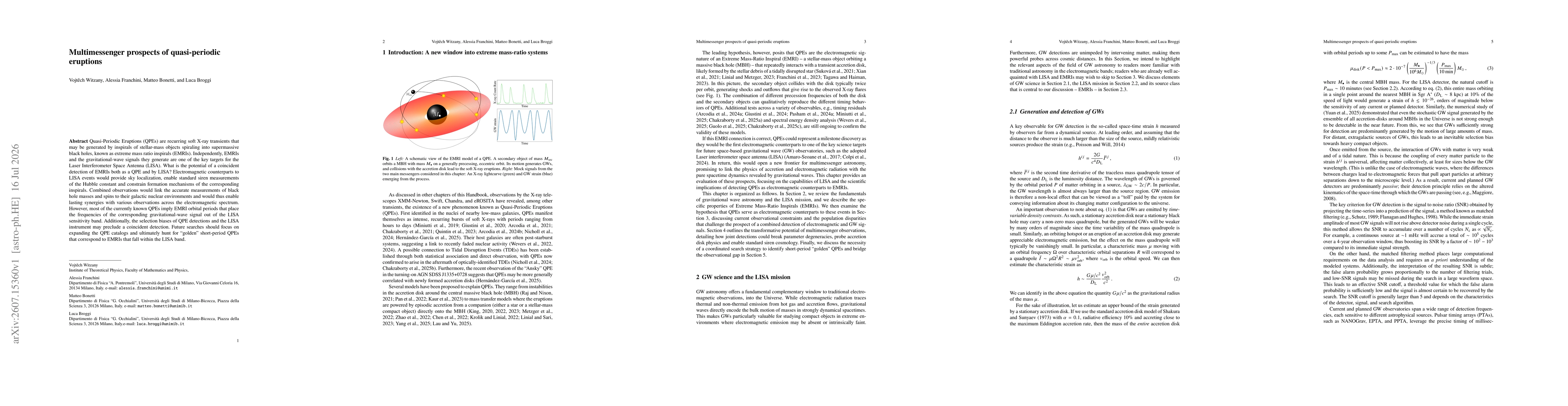 Thumbnail for Multimessenger prospects of quasi-periodic eruptions