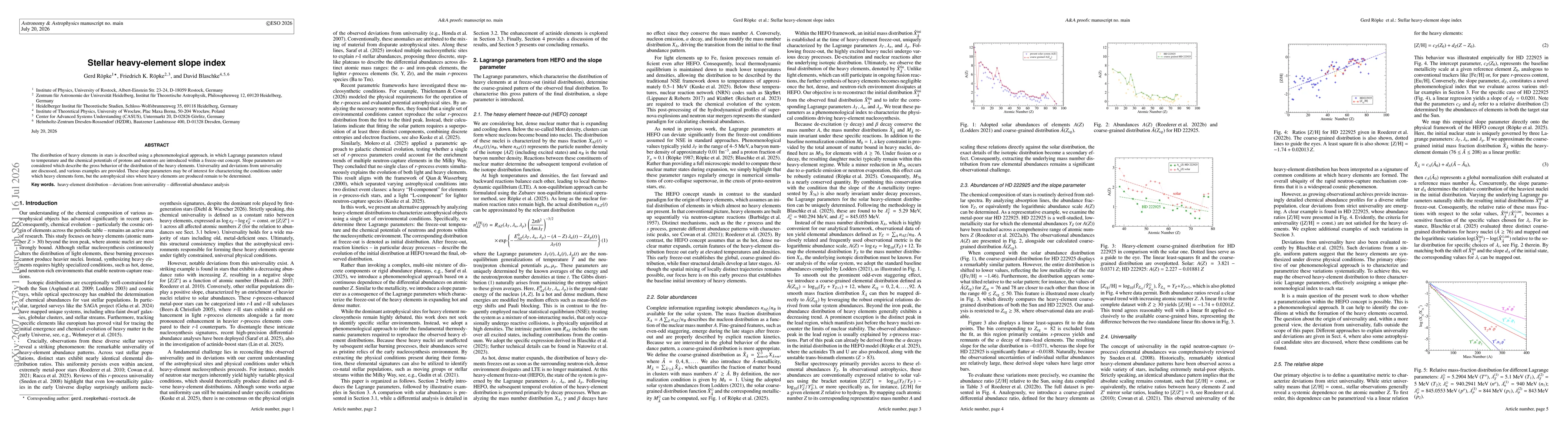 Thumbnail for Stellar heavy-element slope index