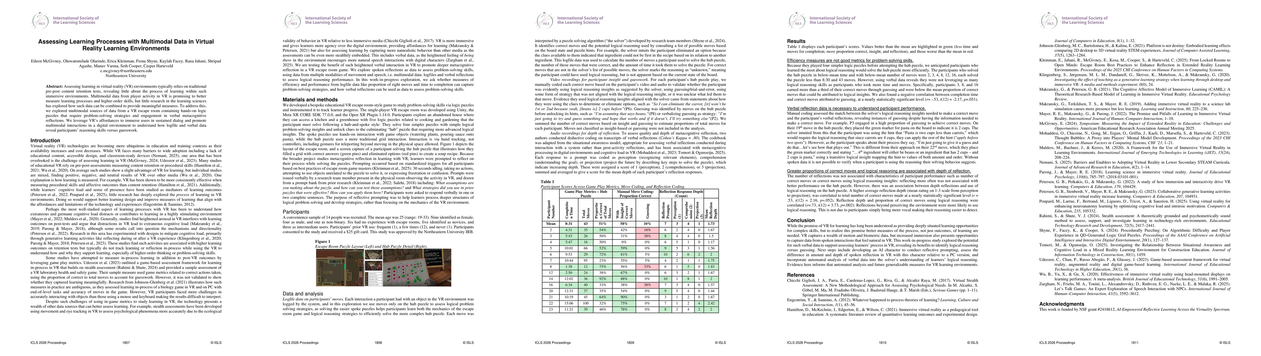 Thumbnail for Assessing Learning Processes with Multimodal Data in Virtual Reality Learning Environments