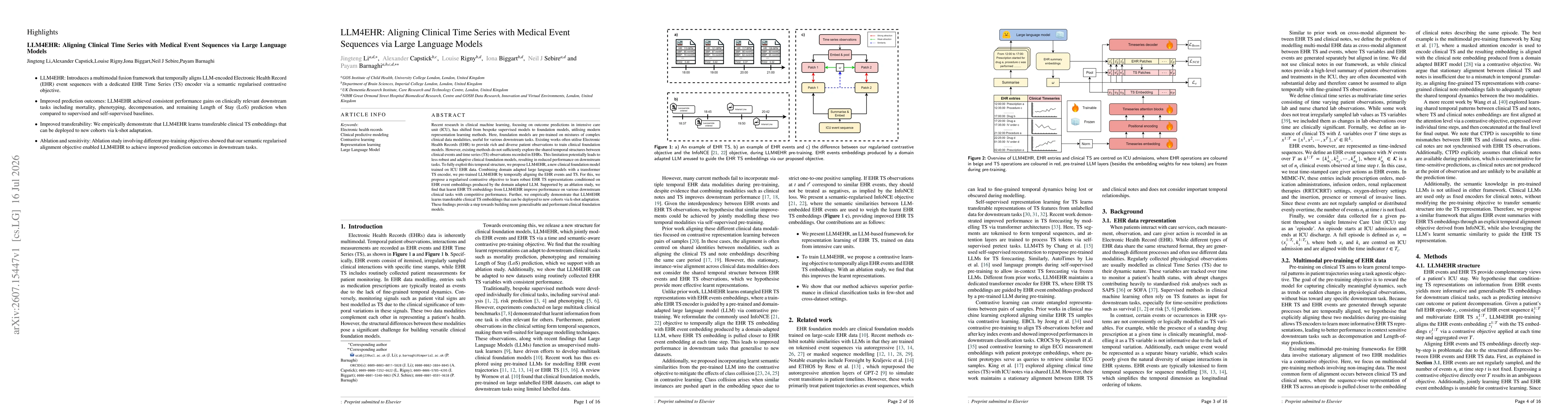 Thumbnail for LLM4EHR: Aligning Clinical Time Series with Medical Event Sequences via Large Language Models