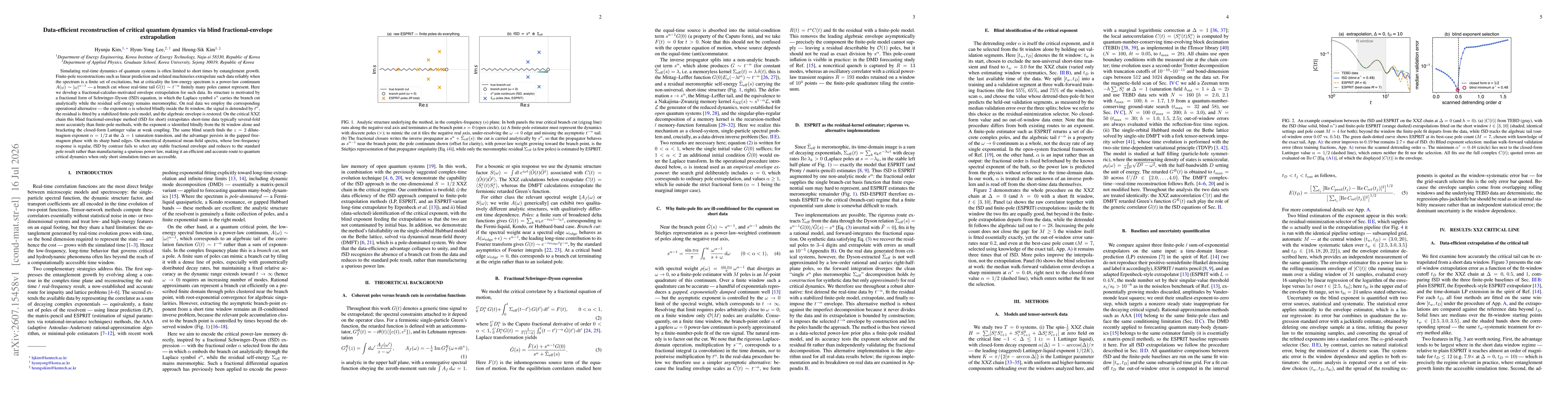 Thumbnail for Data-efficient reconstruction of critical quantum dynamics via blind fractional-envelope extrapolation