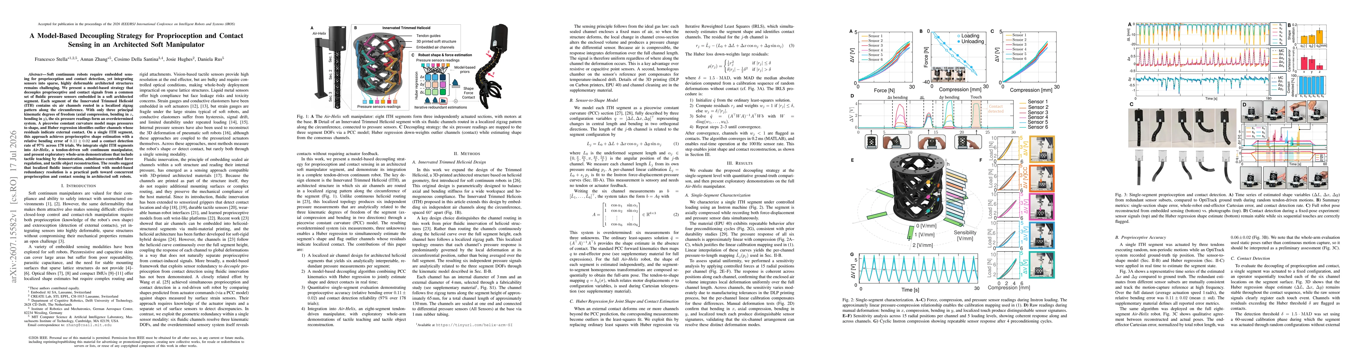 Thumbnail for A Model-Based Decoupling Strategy for Proprioception and Contact Sensing in an Architected Soft Manipulator