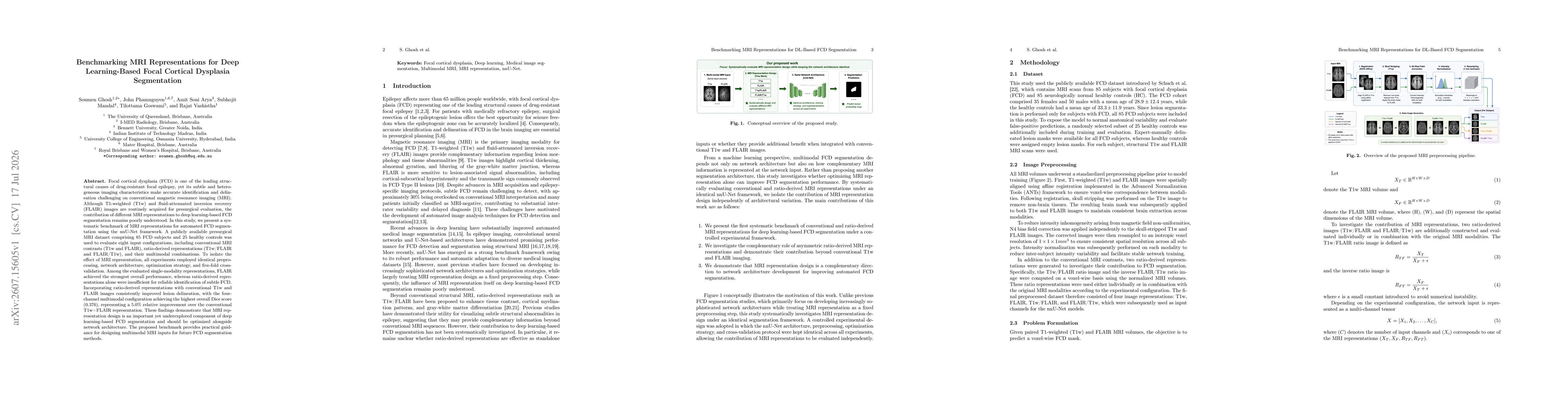 Thumbnail for Benchmarking MRI Representations for Deep Learning-Based Focal Cortical Dysplasia Segmentation