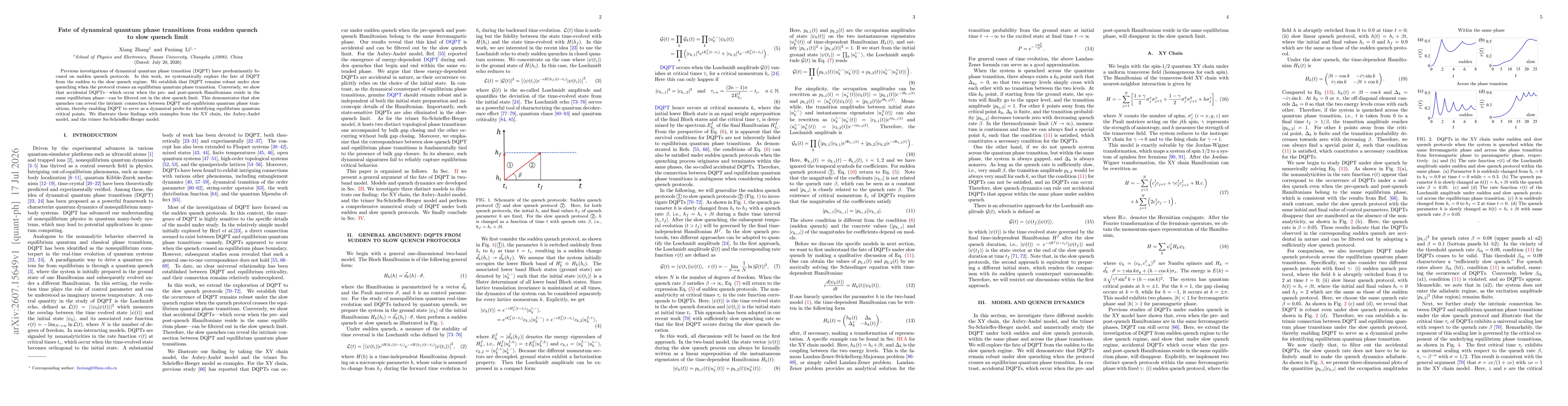 Thumbnail for Fate of dynamical quantum phase transitions from sudden quench to slow quench limit