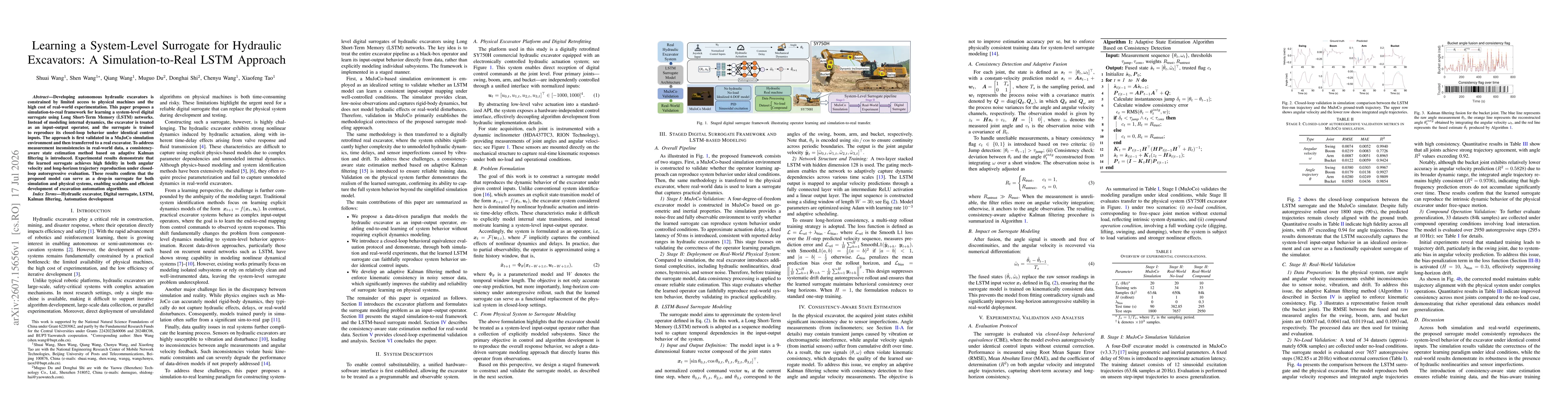 Thumbnail for Learning a System-Level Surrogate for Hydraulic Excavators: A Simulation-to-Real LSTM Approach