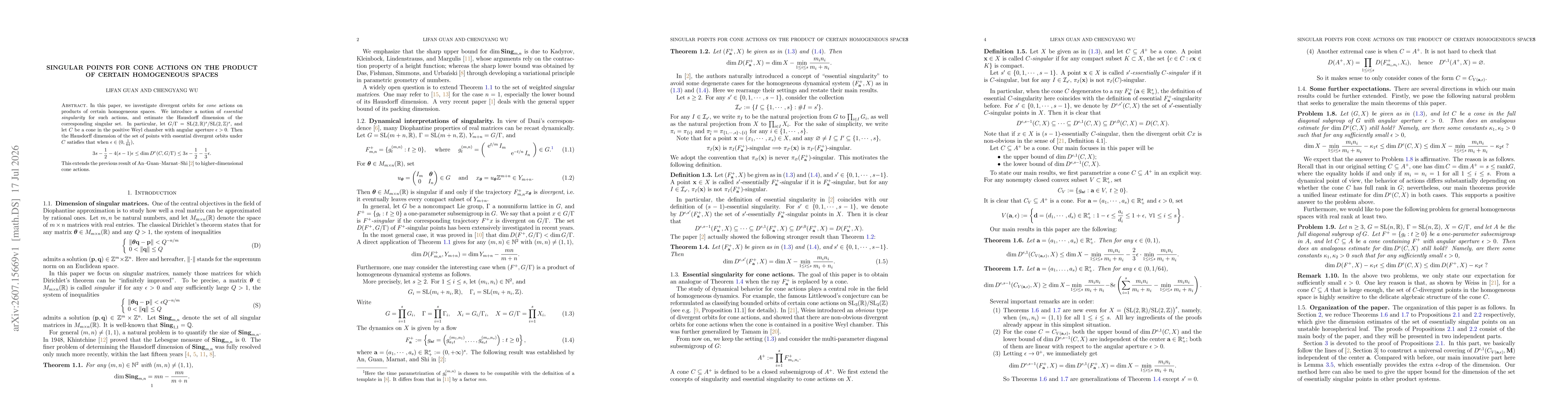Thumbnail for Singular points for cone actions on the product of certain homogeneous spaces