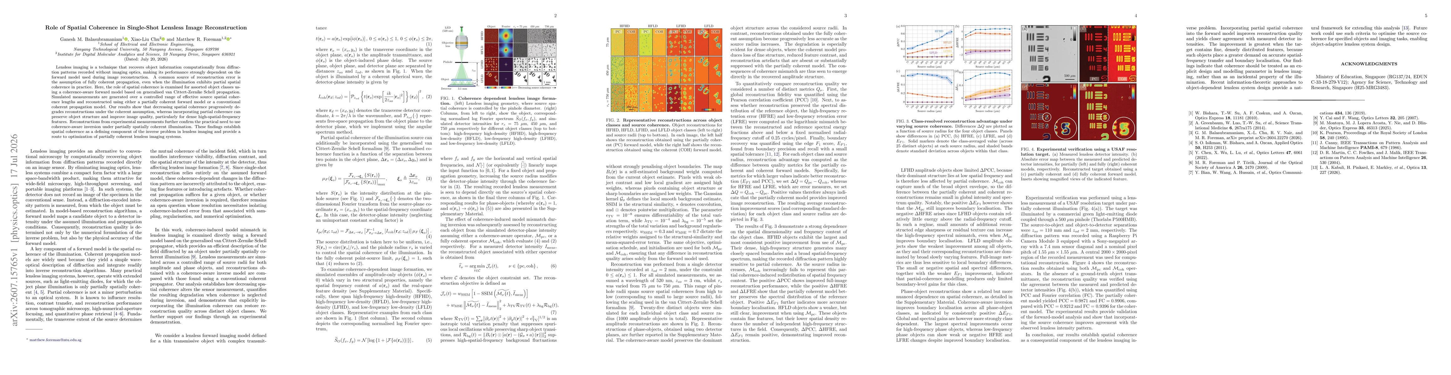 Thumbnail for Role of Spatial Coherence in Single-Shot Lensless Image Reconstruction