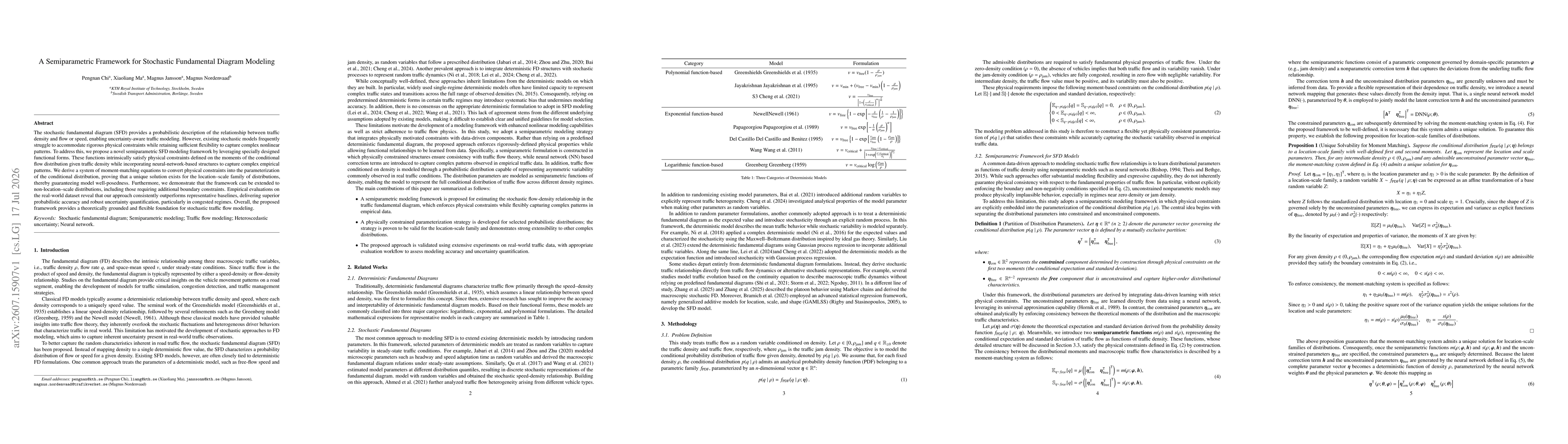 Thumbnail for A Semiparametric Framework for Stochastic Fundamental Diagram Modeling