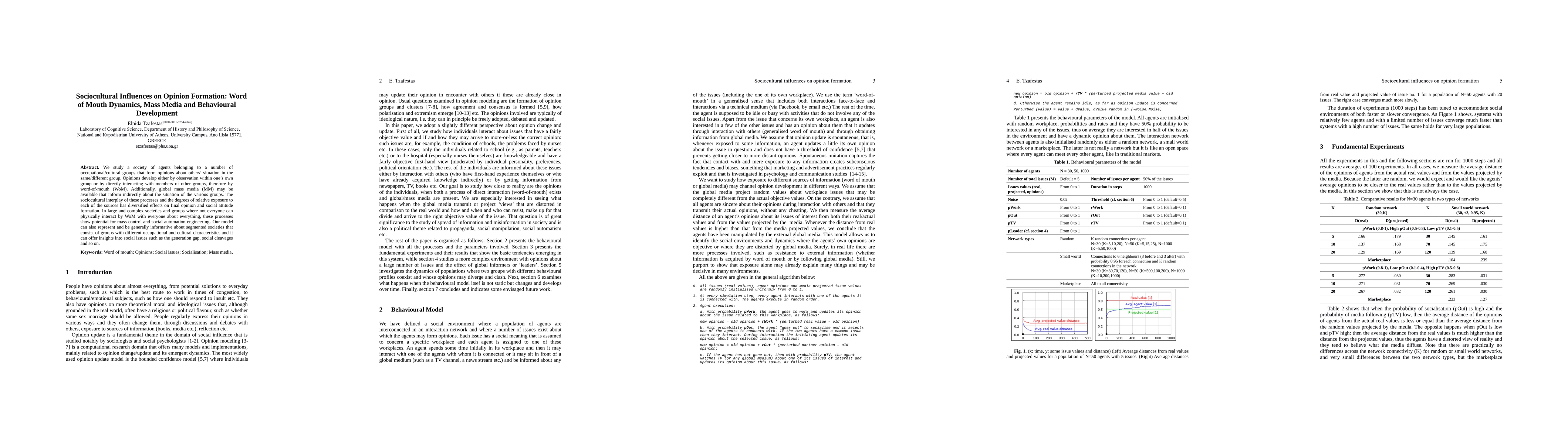 Thumbnail for Sociocultural Influences on Opinion Formation: Word of Mouth Dynamics, Mass Media and Behavioural Development