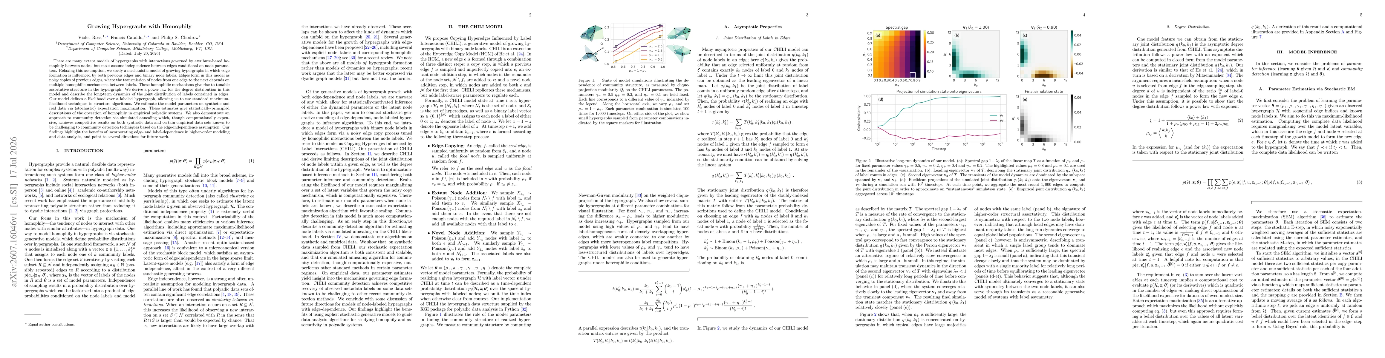 Thumbnail for Growing Hypergraphs with Homophily