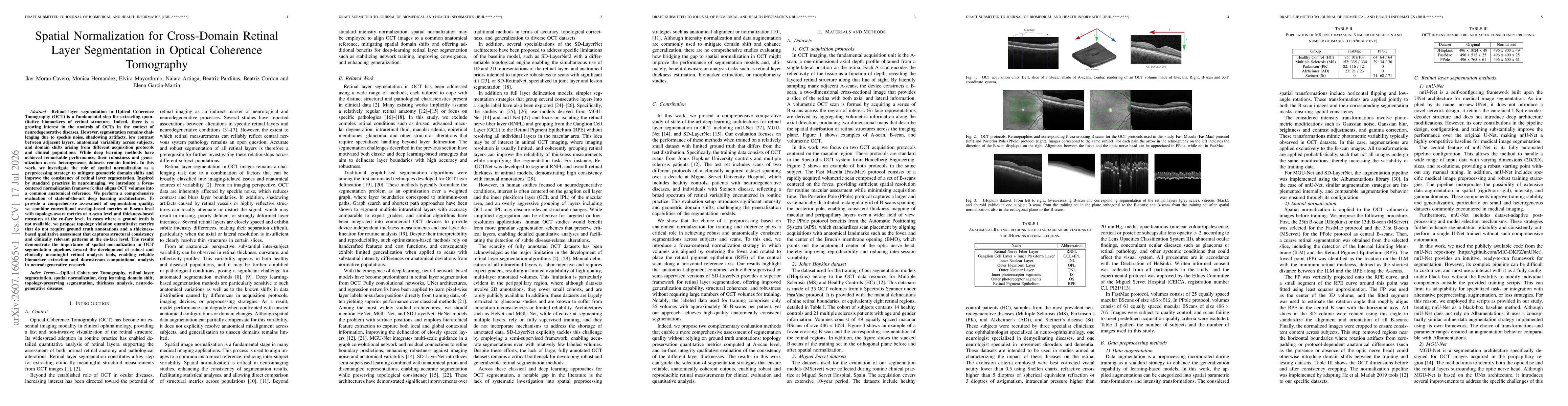 Thumbnail for Spatial Normalization for Cross-Domain Retinal Layer Segmentation in Optical Coherence Tomography