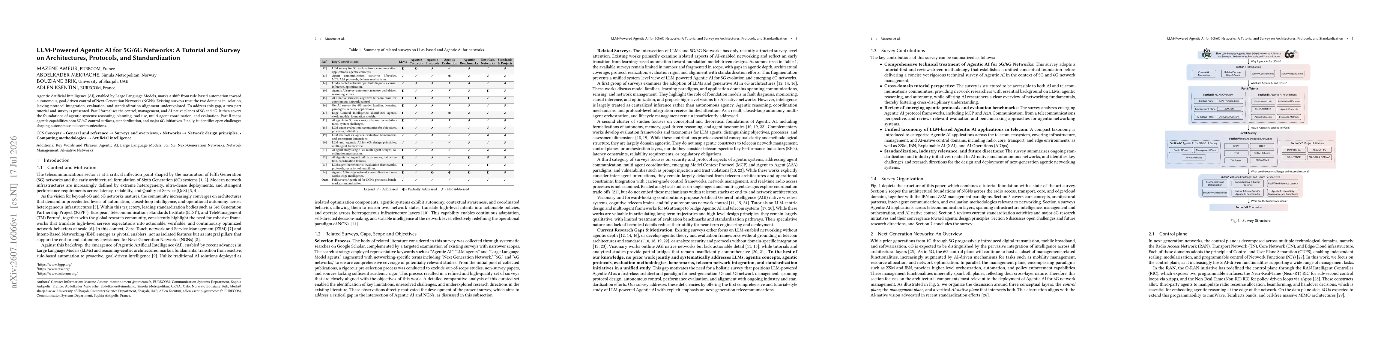 Thumbnail for LLM-Powered Agentic AI for 5G/6G Networks: A Tutorial and Survey on Architectures, Protocols, and Standardization
