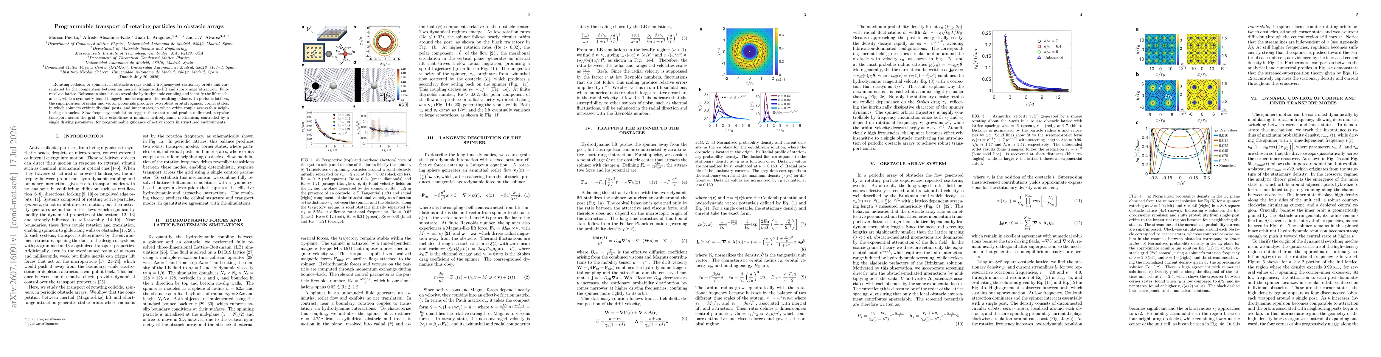 Thumbnail for Programmable transport of rotating particles in obstacle arrays