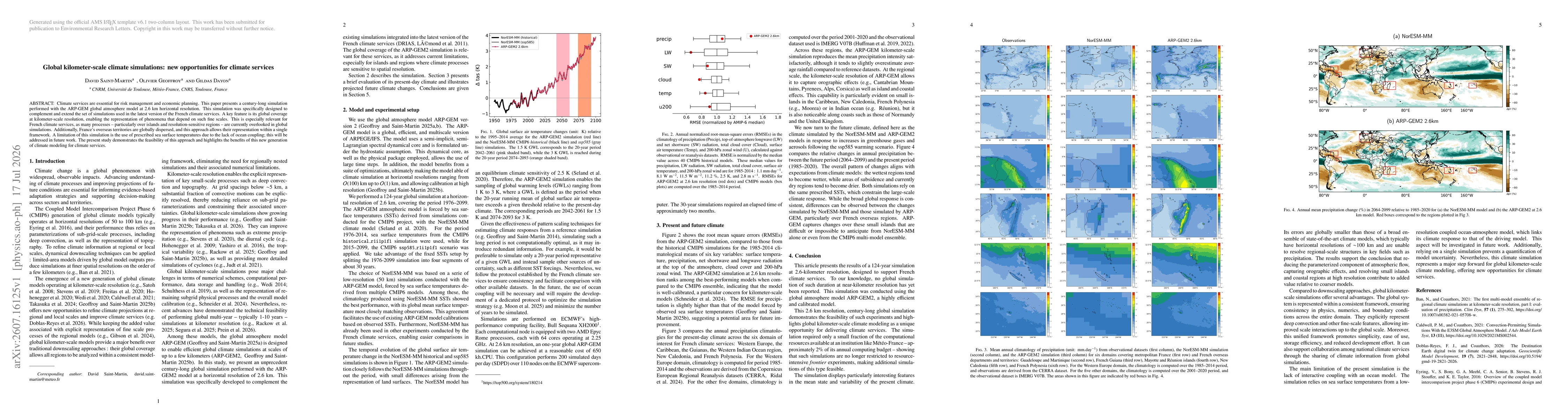 Thumbnail for Global kilometer-scale climate simulations: new opportunities for climate services