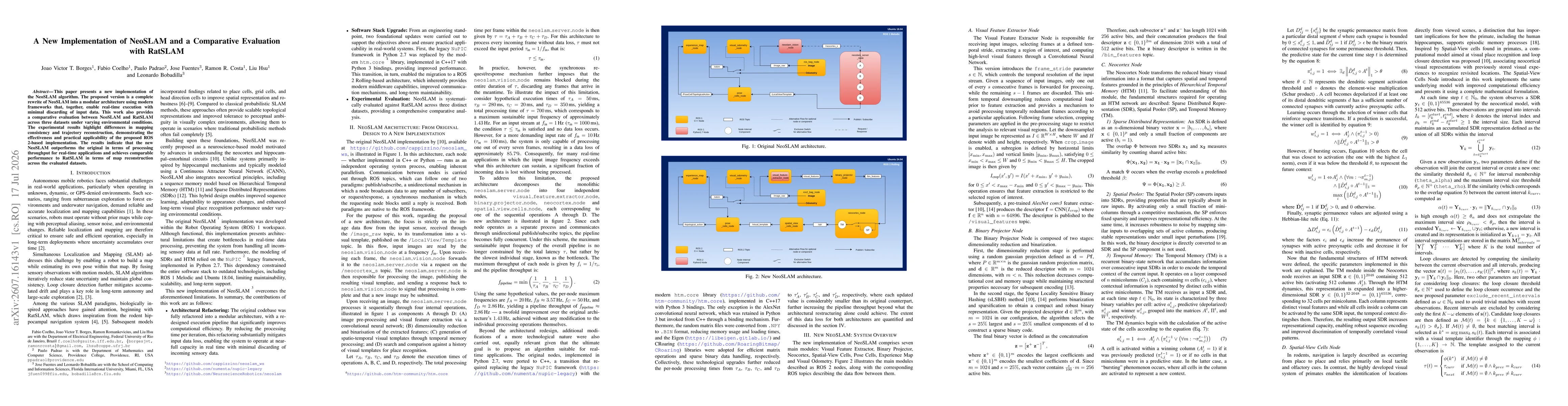 Thumbnail for A New Implementation of NeoSLAM and a Comparative Evaluation with RatSLAM