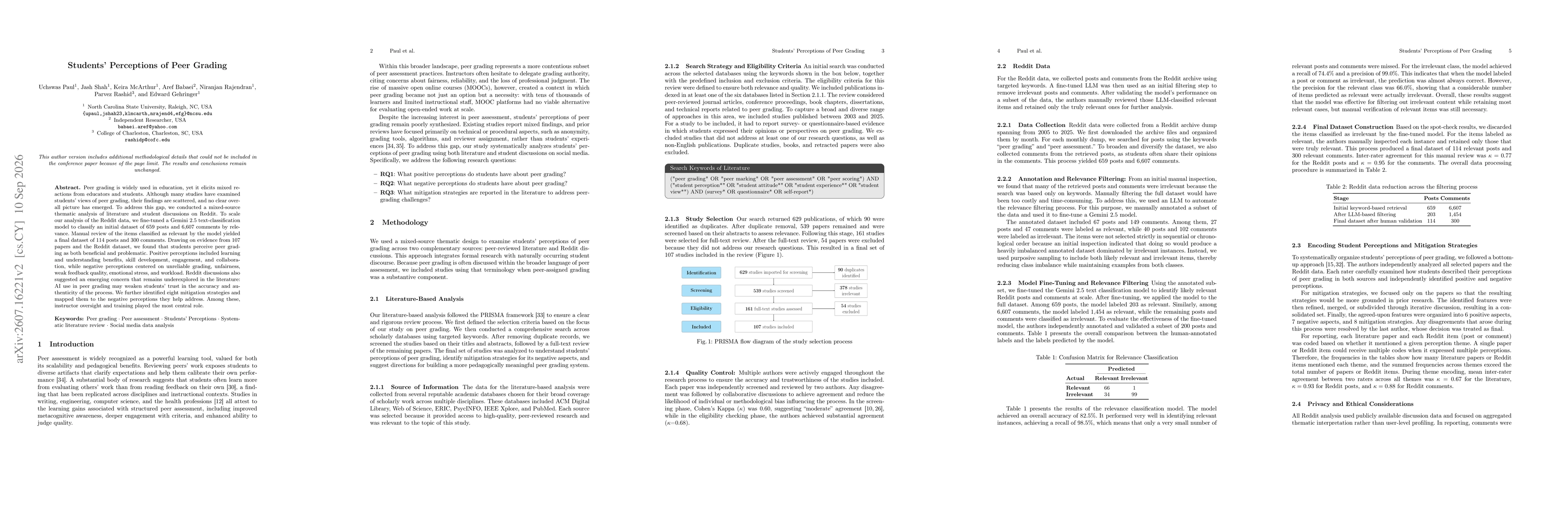 Thumbnail for Students' Perceptions of Peer Grading