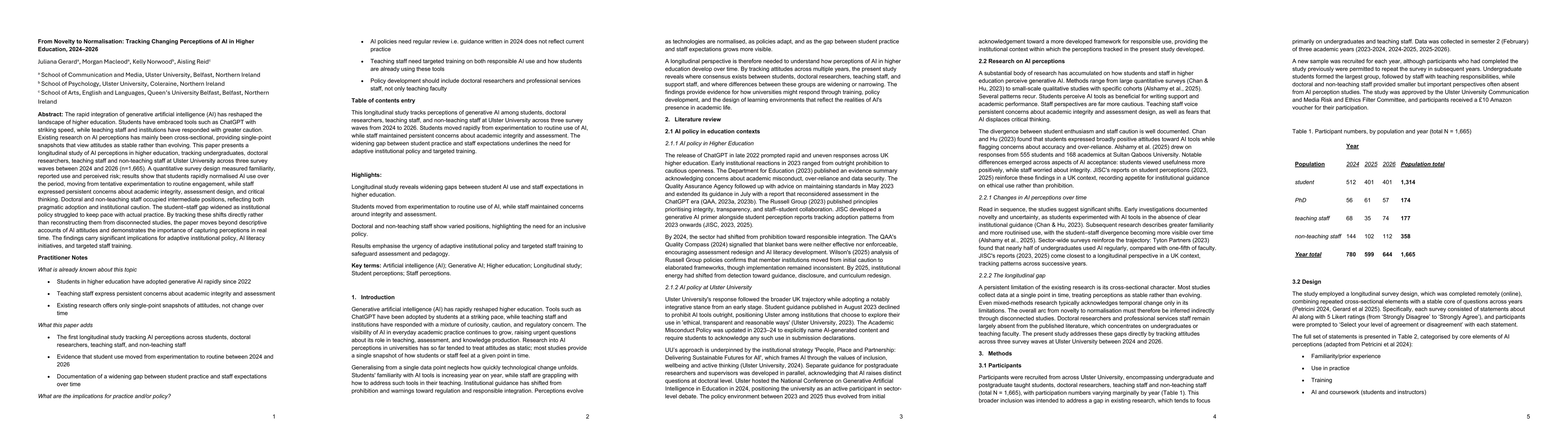 Thumbnail for From Novelty to Normalisation: Tracking Changing Perceptions of AI in Higher Education, 2024-2026