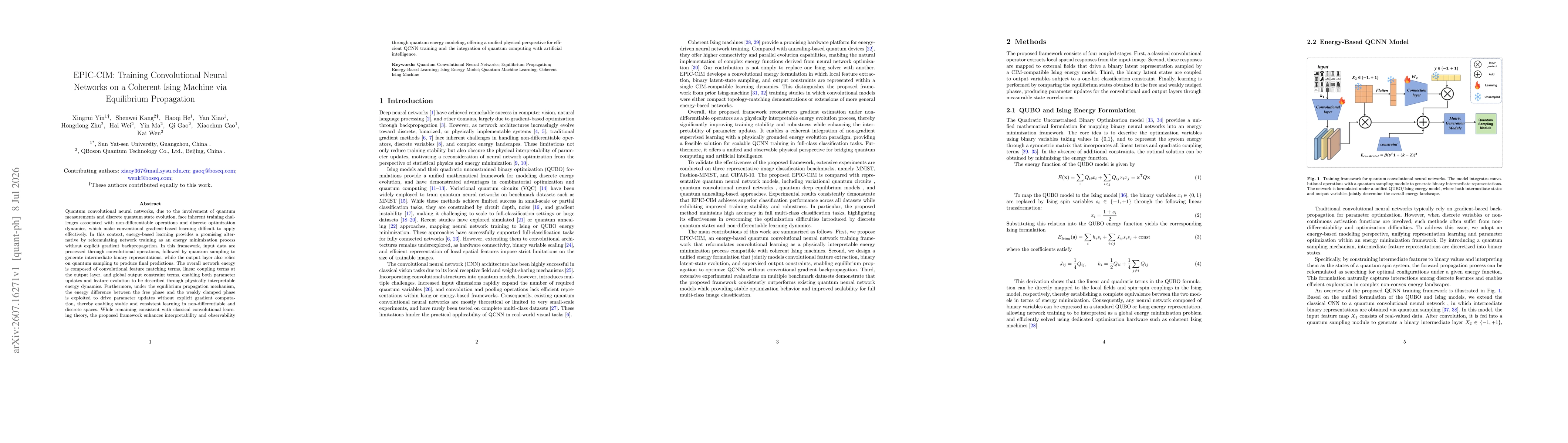 Thumbnail for EPIC-CIM: Training Convolutional Neural Networks on a Coherent Ising Machine via Equilibrium Propagation