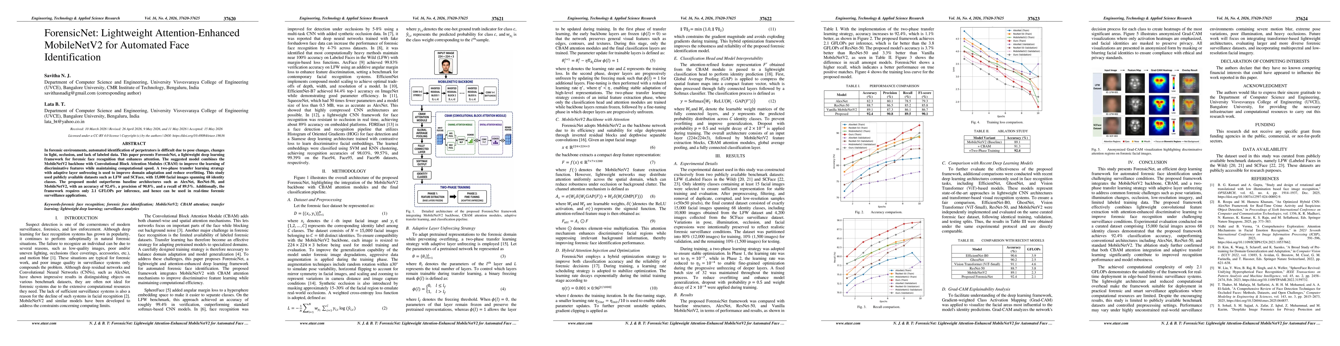 Thumbnail for ForensicNet: Lightweight Attention-Enhanced MobileNetV2 for Automated Face Identification