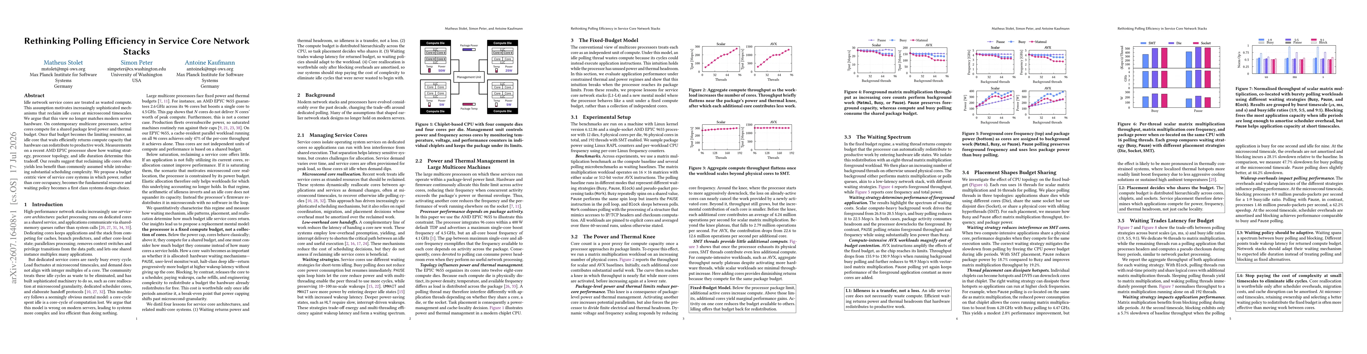 Thumbnail for Rethinking Polling Efficiency in Service Core Network Stacks