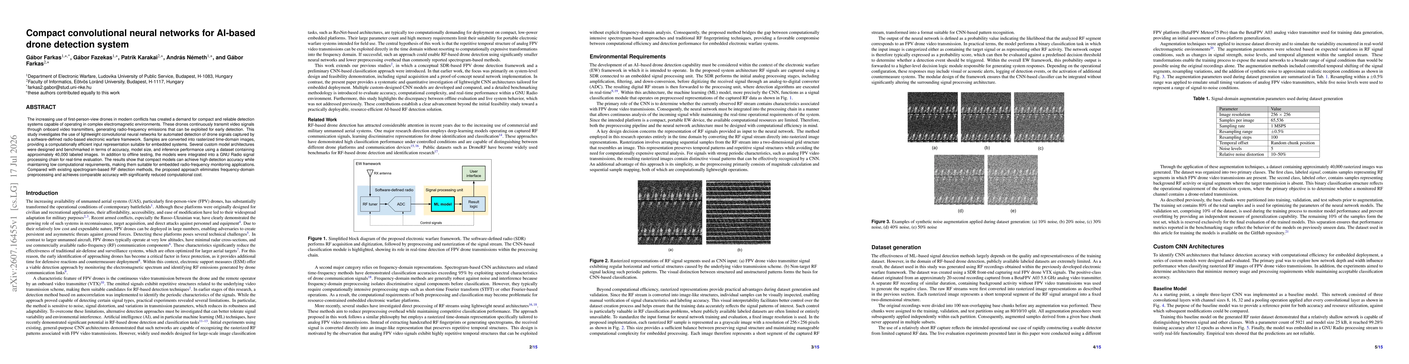 Thumbnail for Compact convolutional neural networks for AI-based drone detection system