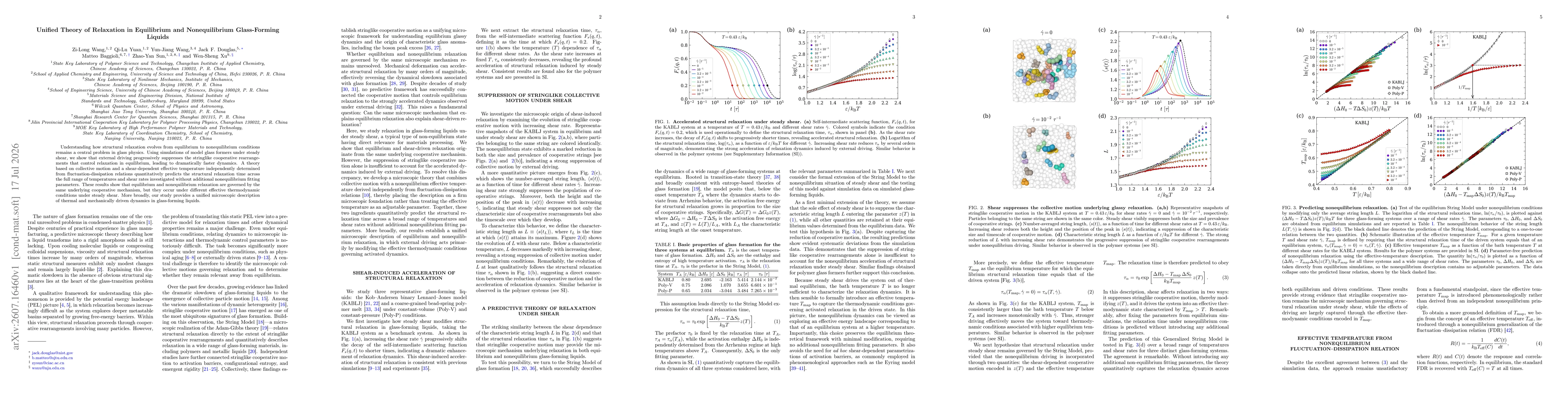 Thumbnail for Unified Theory of Relaxation in Equilibrium and Nonequilibrium Glass-Forming Liquids