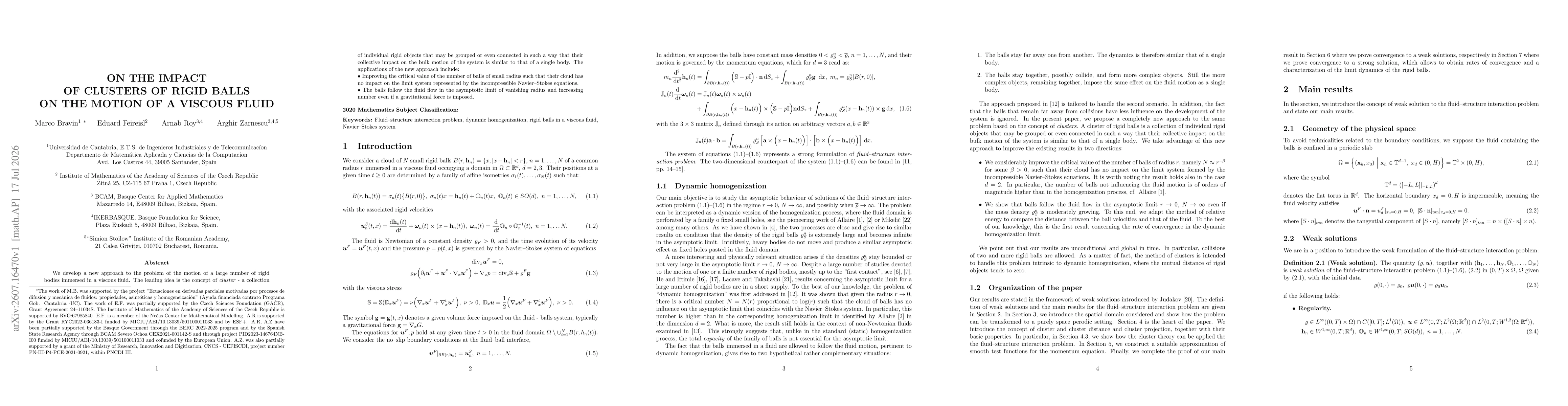 Thumbnail for On the impact of clusters of rigid balls on the motion of a viscous fluid