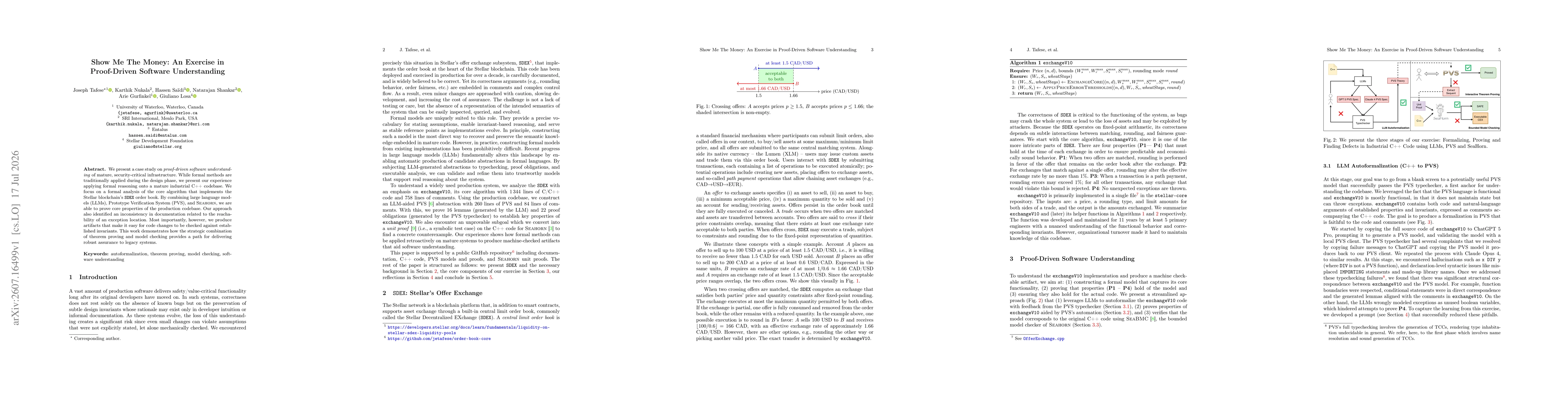 Thumbnail for Show Me The Money: An Exercise in Proof-Driven Software Understanding