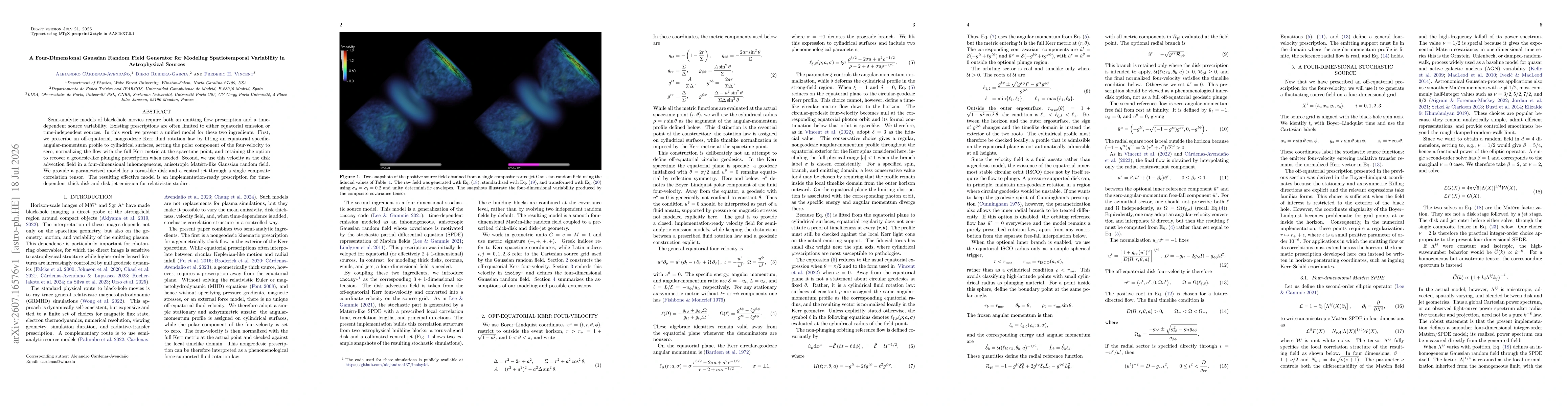 Thumbnail for A Four-Dimensional Gaussian Random Field Generator for Modeling Spatiotemporal Variability in Astrophysical Sources